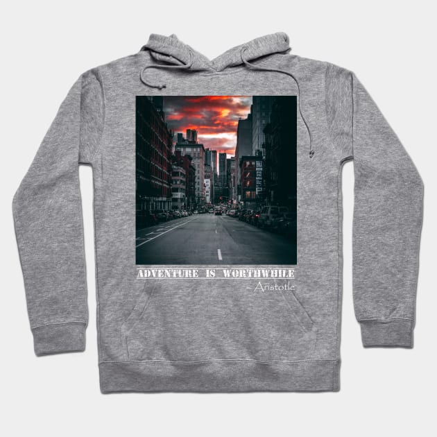 Adventure is worthwhile Hoodie by AMKStore5